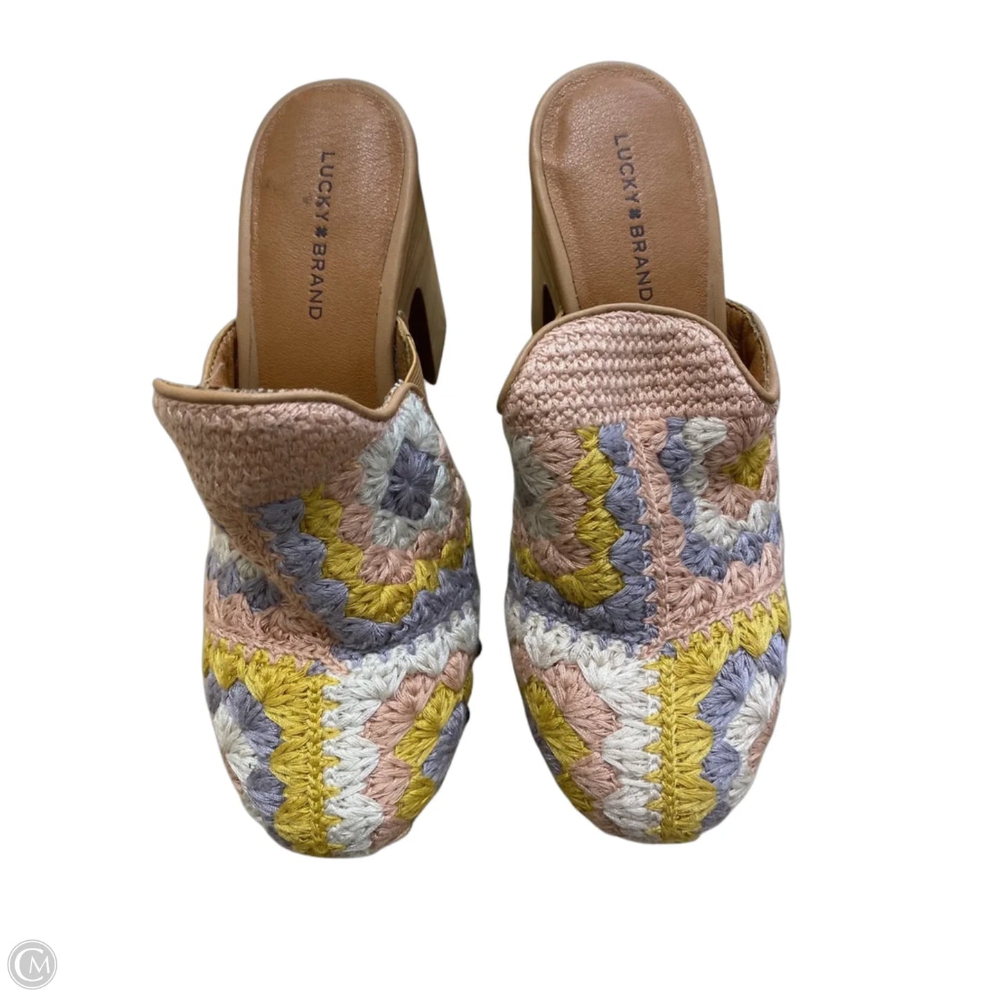 Shoes Heels Block By Lucky Brand In White, Size: 7.5