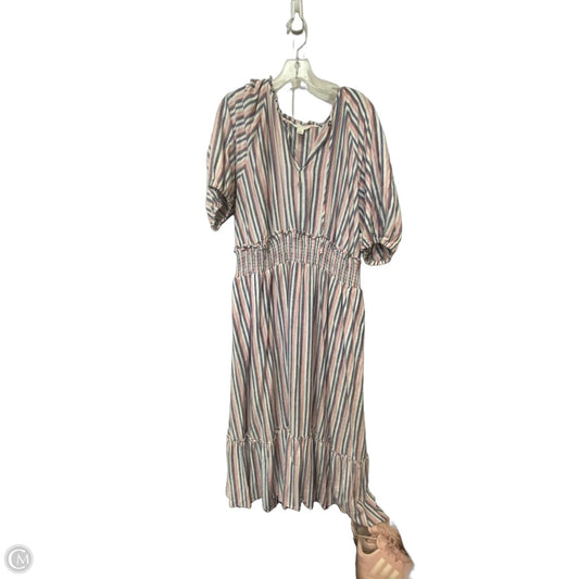 Dress Casual Maxi By Caslon In Striped Pattern, Size: 1x