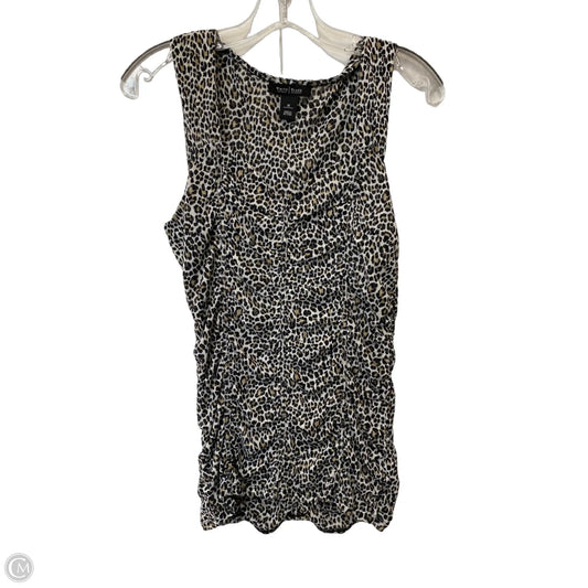 Top Sleeveless By White House Black Market In Animal Print, Size: M
