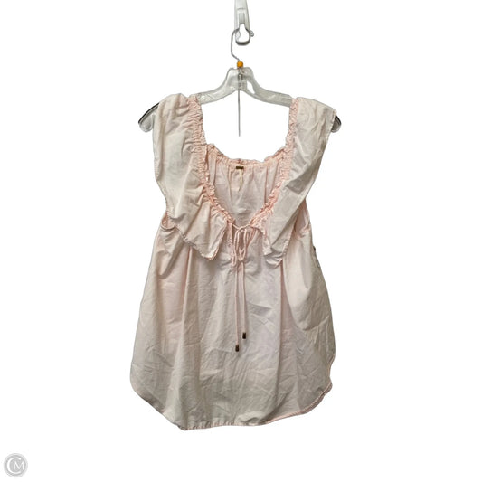 Top Short Sleeve By Free People In Pink, Size: S