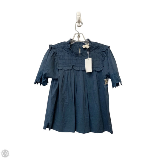 Top Short Sleeve By Cleobella In Blue, Size: S