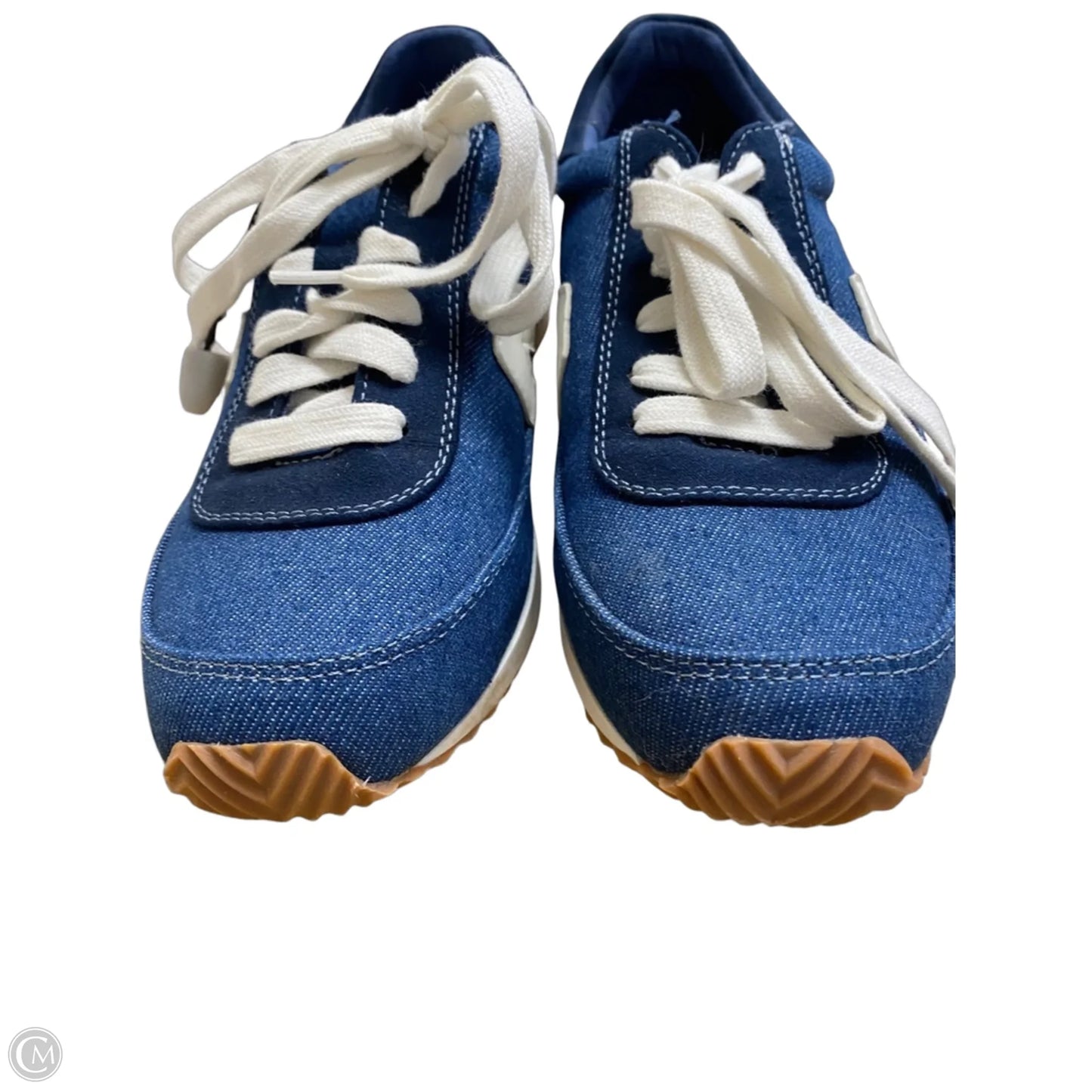 Shoes Sneakers By Loft In Blue, Size: 5