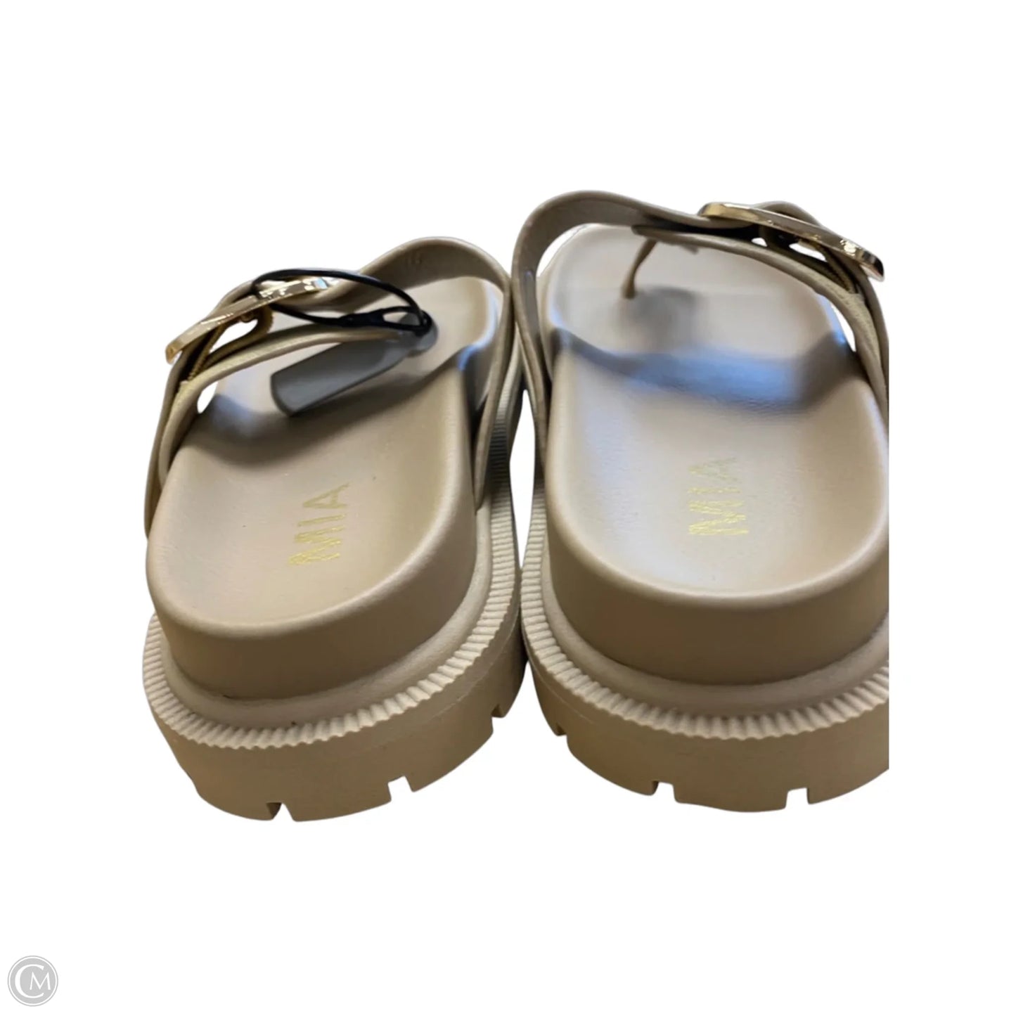 Sandals Flip Flops By Mia In Tan, Size: 6