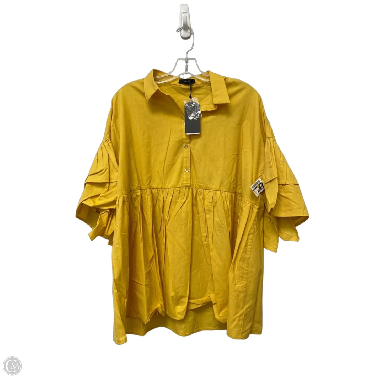 Dress Casual Short By Very J In Yellow, Size: S