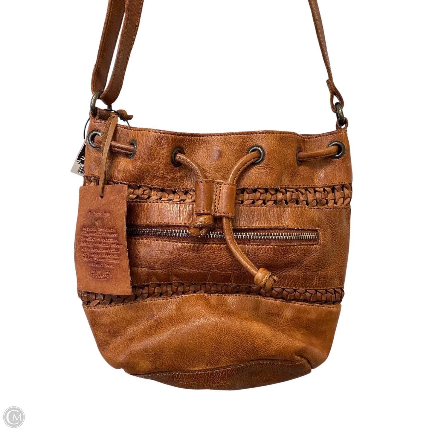 Crossbody Leather By Clothes Mentor, Size: Medium
