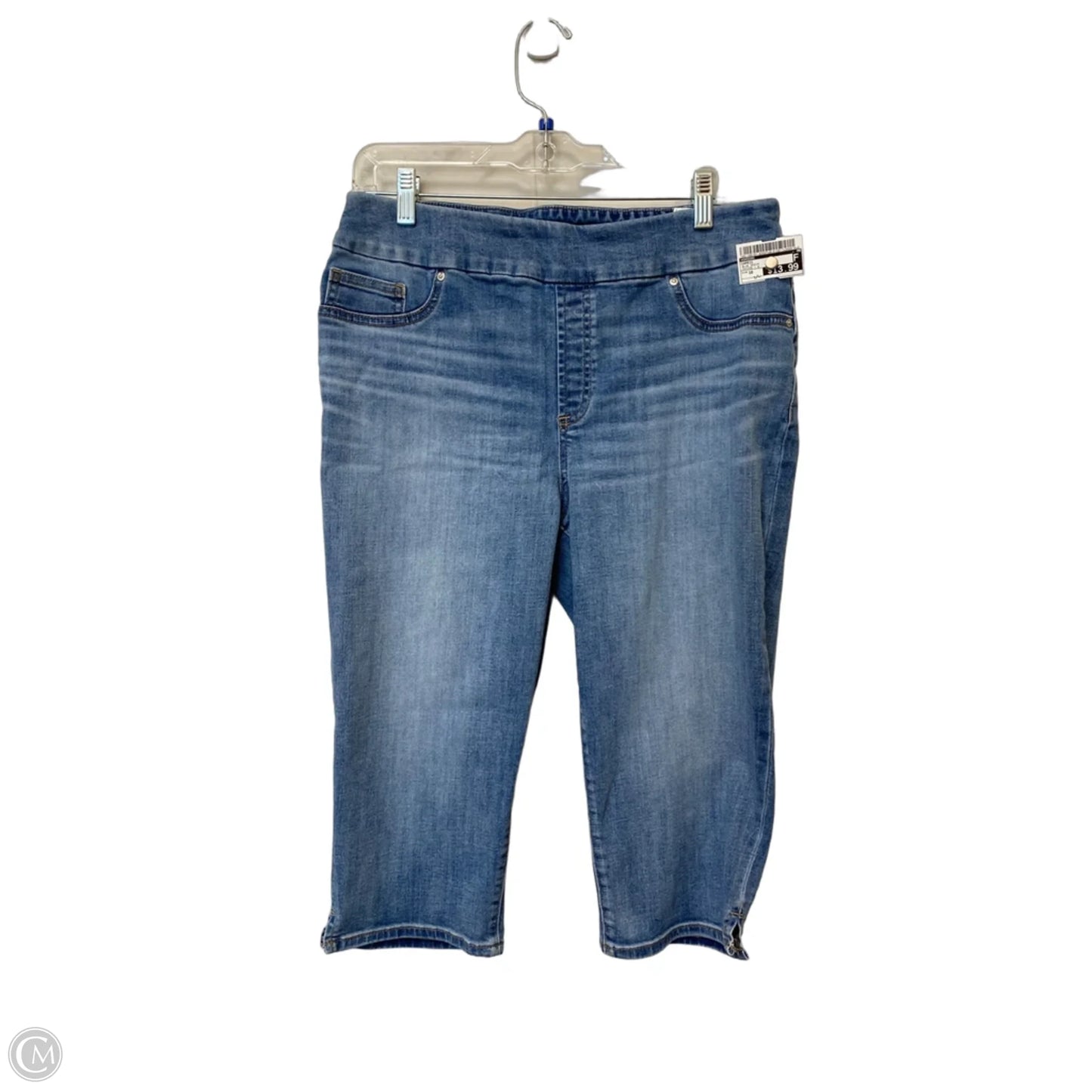 Capris By Chicos In Blue Denim, Size: 10