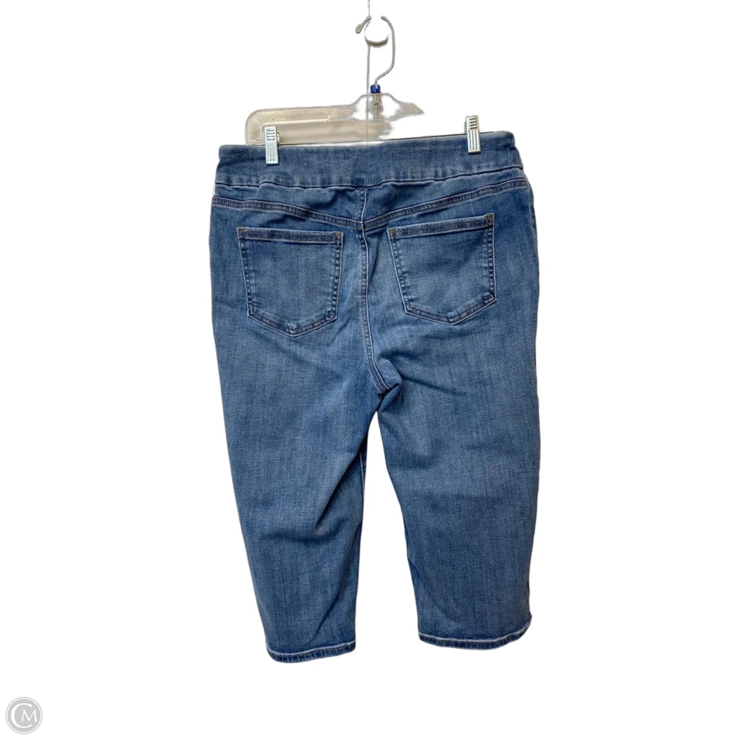 Capris By Chicos In Blue Denim, Size: 10