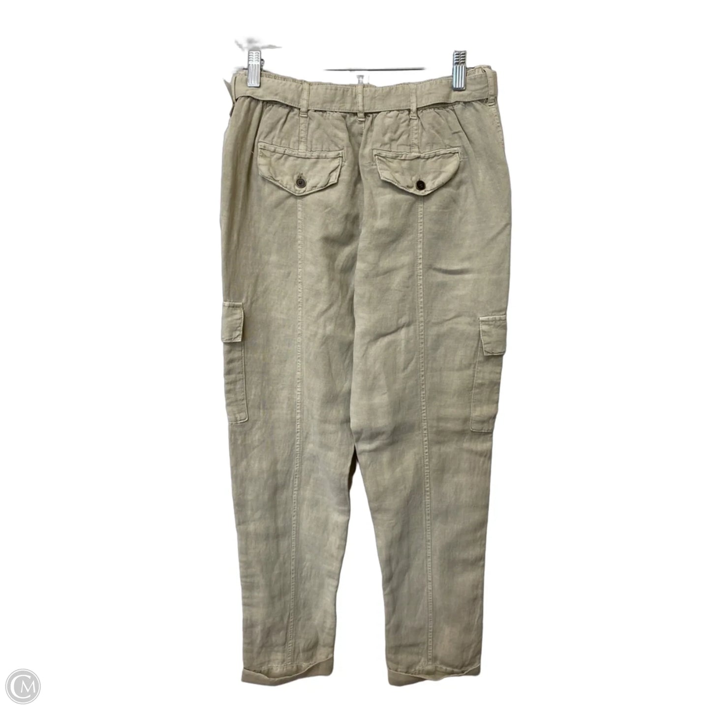 Pants Linen By Nicole Miller In Tan, Size: S