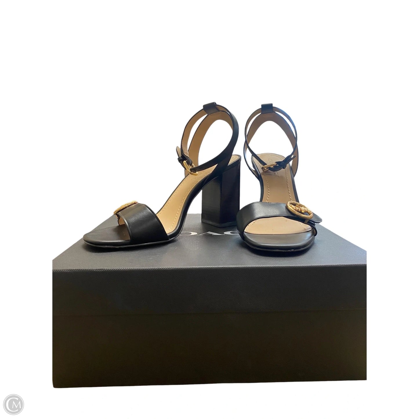 Sandals Designer By Coach In Black, Size: 8.5