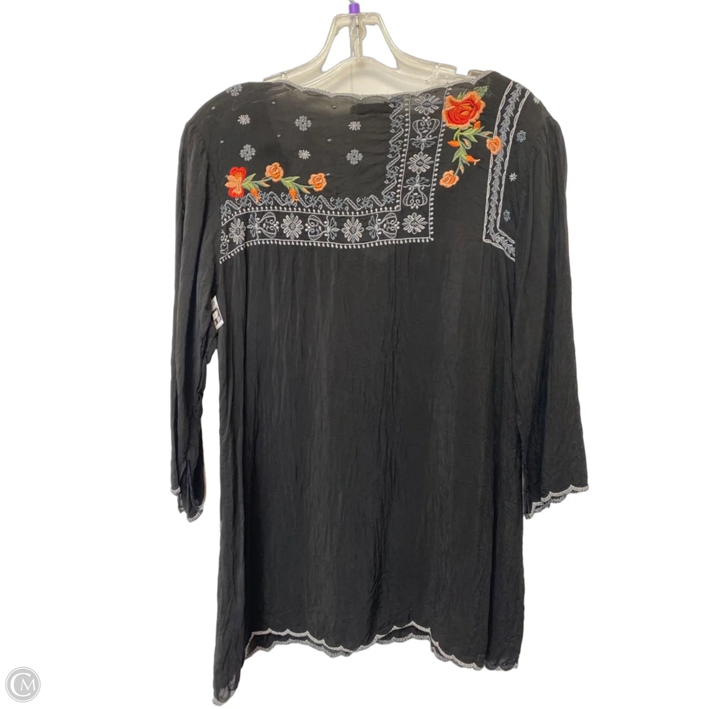 Top Long Sleeve By Johnny Was In Black, Size: S