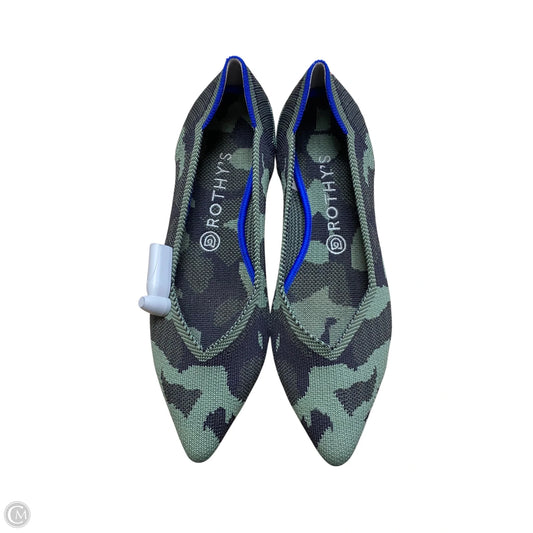 Shoes Flats By Rothys In Camouflage Print, Size: 9.5