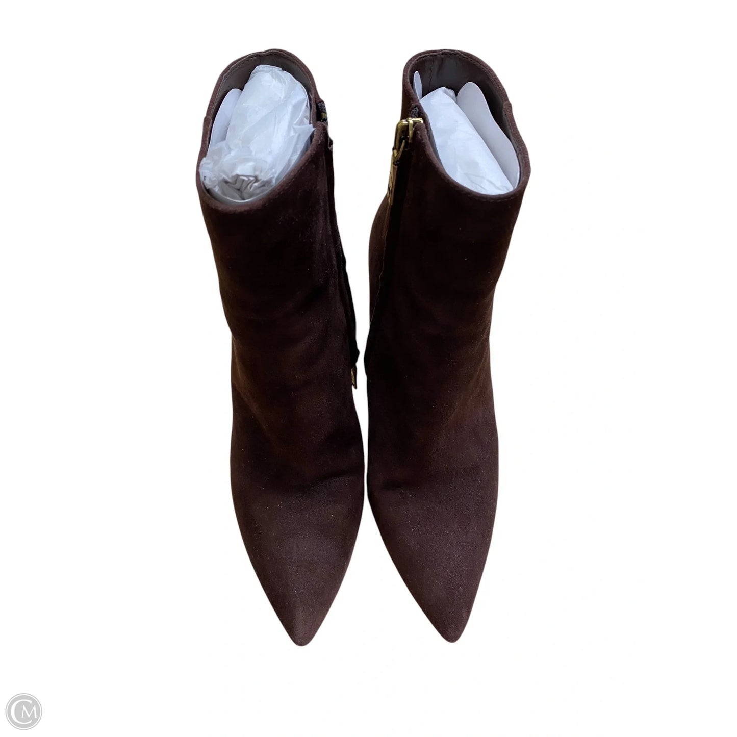 Boots Designer By Coach In Brown, Size: 8