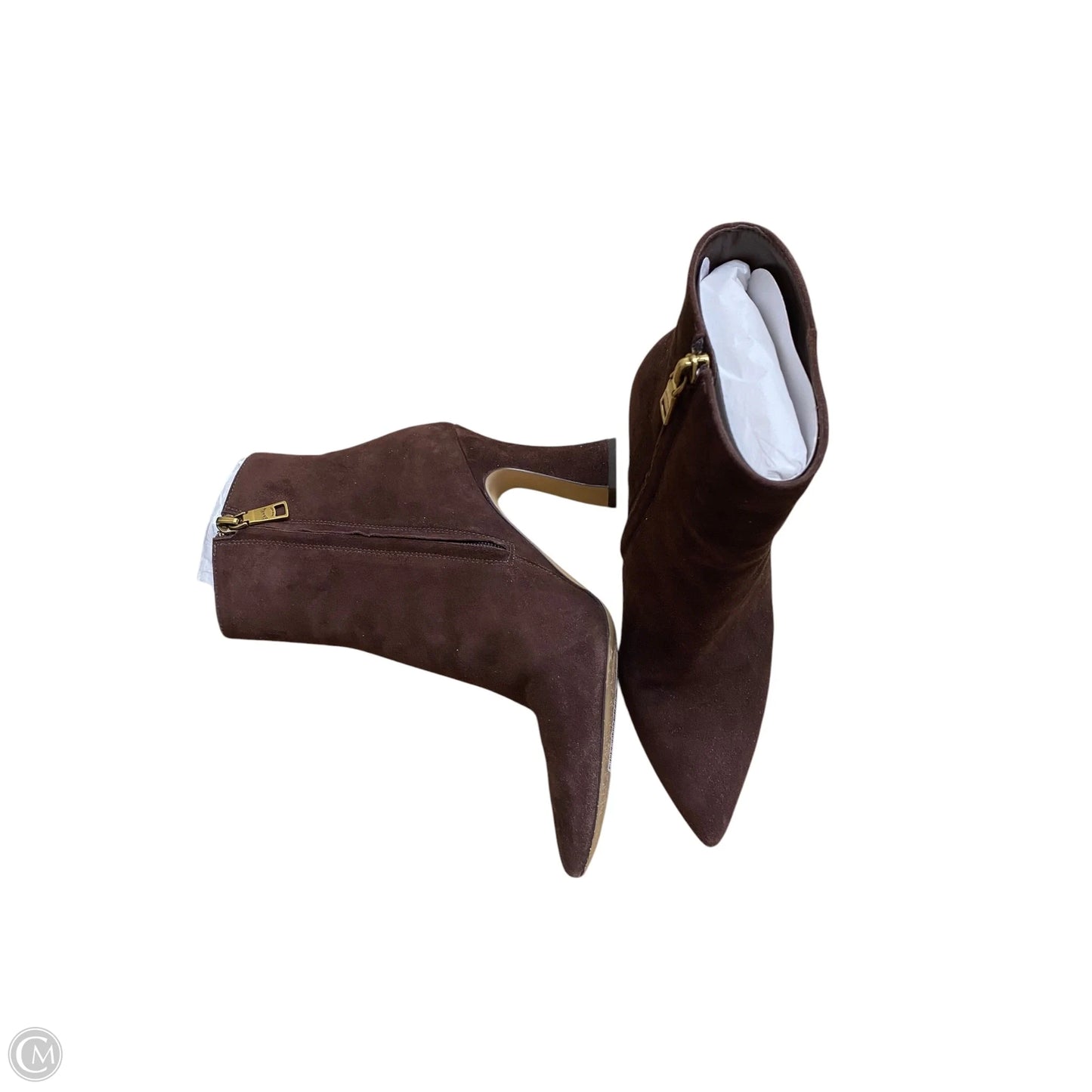 Boots Designer By Coach In Brown, Size: 8