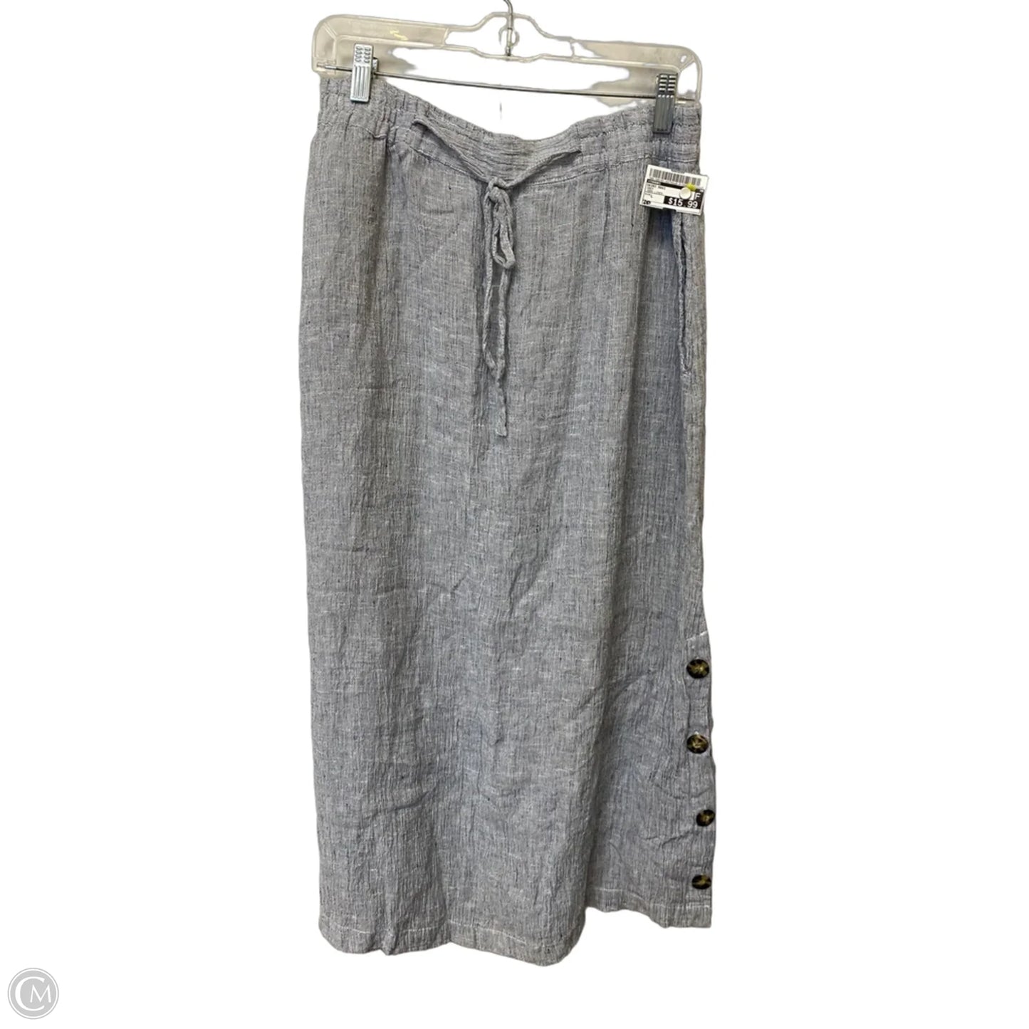 Skirt Maxi By Tahari In Grey, Size: L