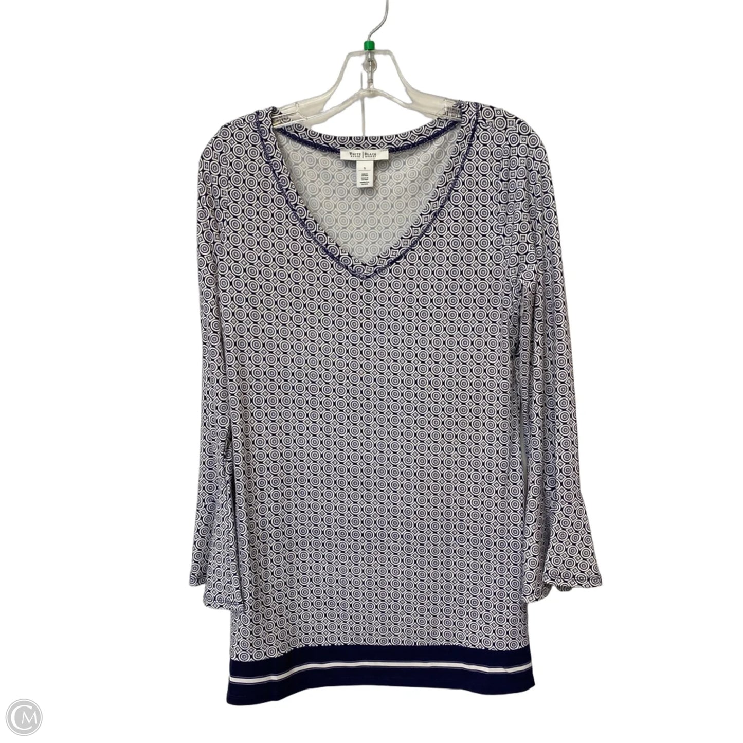 Top Long Sleeve By White House Black Market In Blue, Size: S