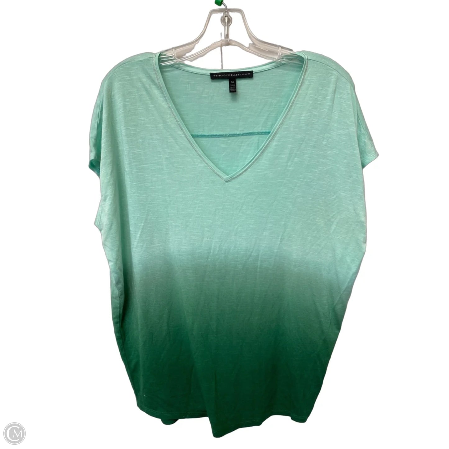 Top Short Sleeve By White House Black Market In Green, Size: Xs