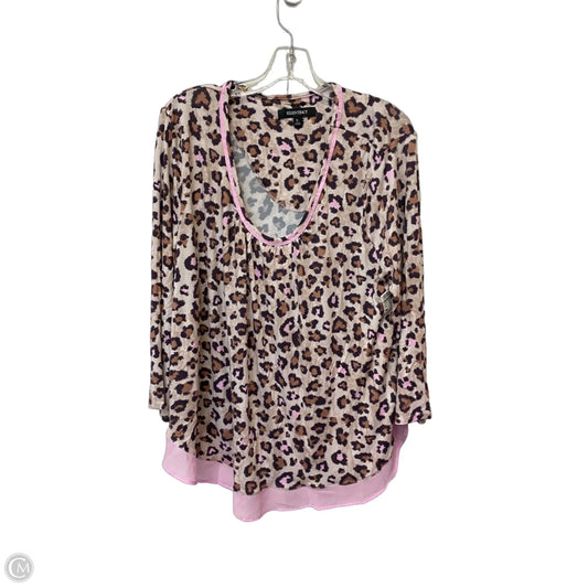 Lounge Set Pants By Ellen Tracy In Animal Print, Size: L