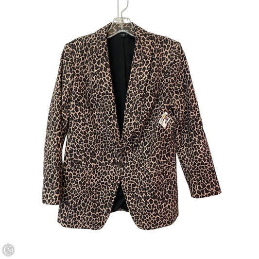 Blazer By Express In Animal Print, Size: M