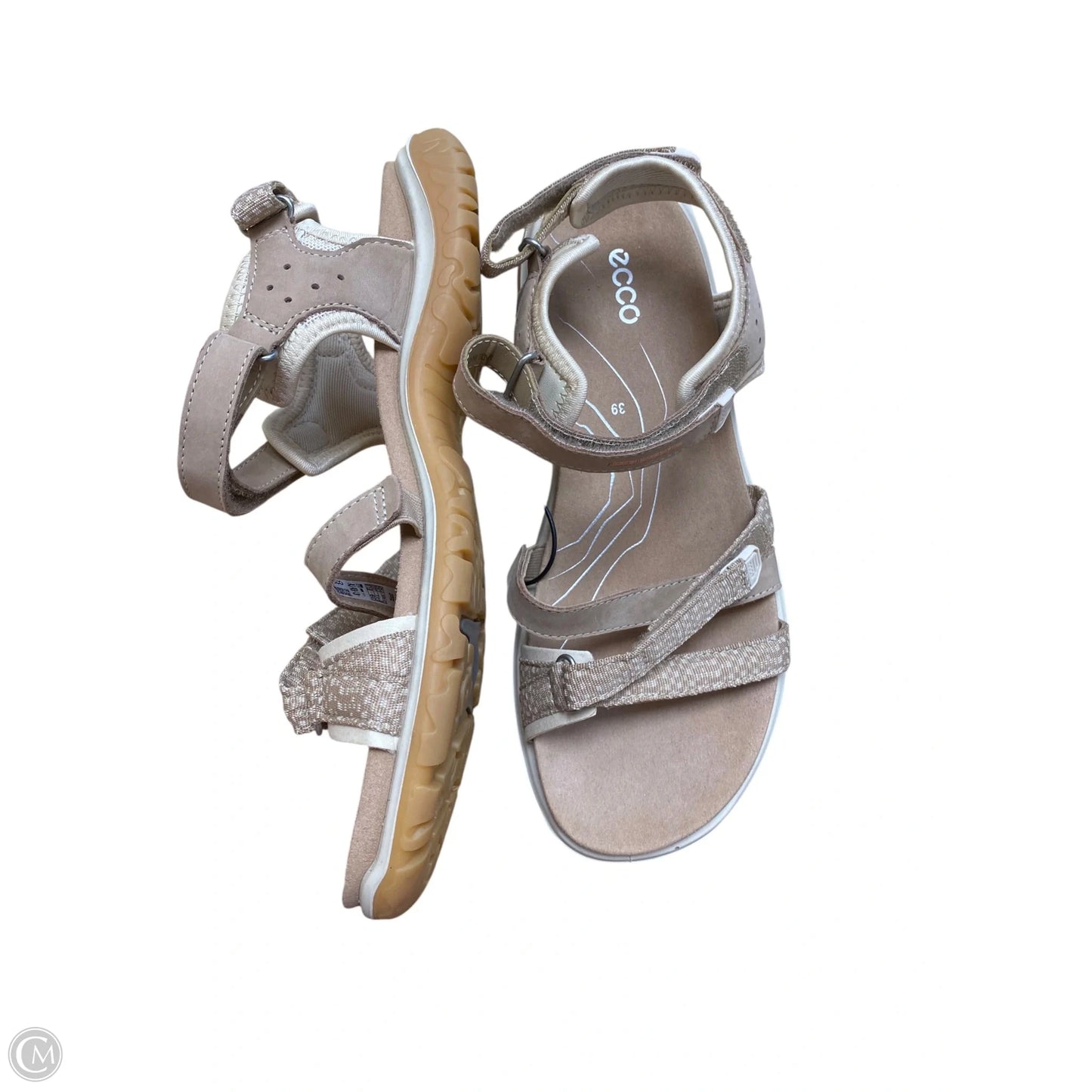 Sandals Flats By Ecco In Tan, Size: 8