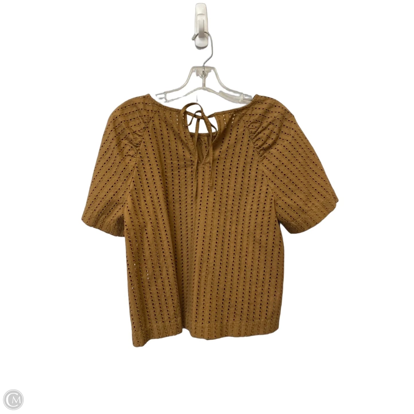 Top Short Sleeve By Loft In Brown, Size: S