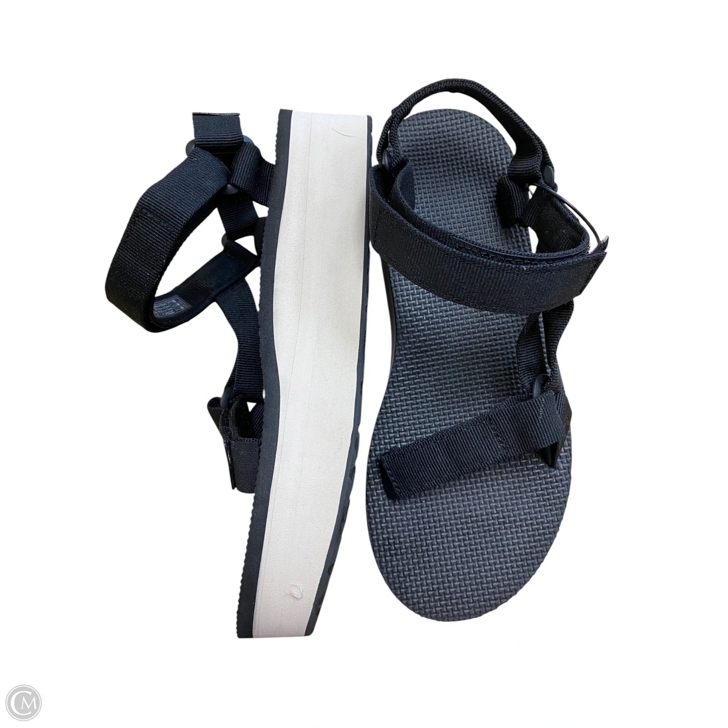 Sandals Heels Platform By Teva In Black, Size: 8