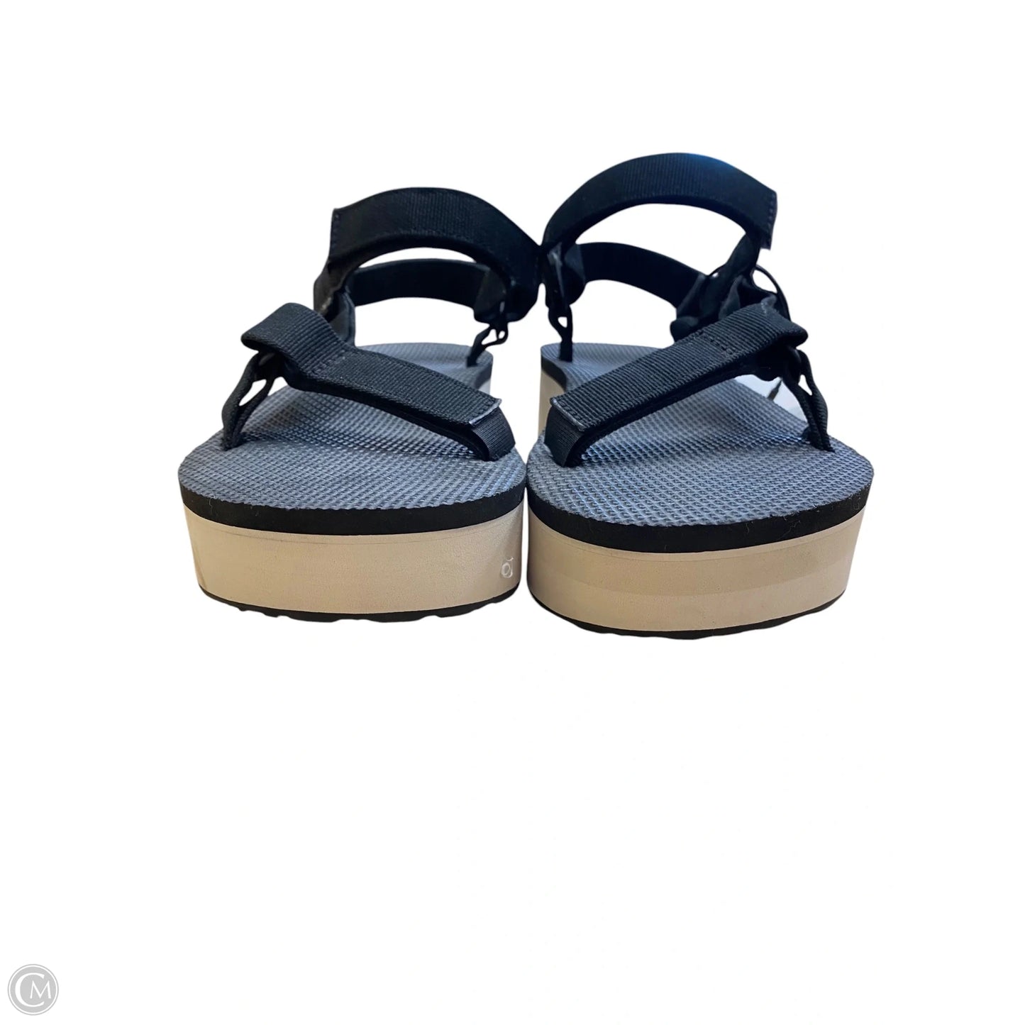 Sandals Heels Platform By Teva In Black, Size: 8