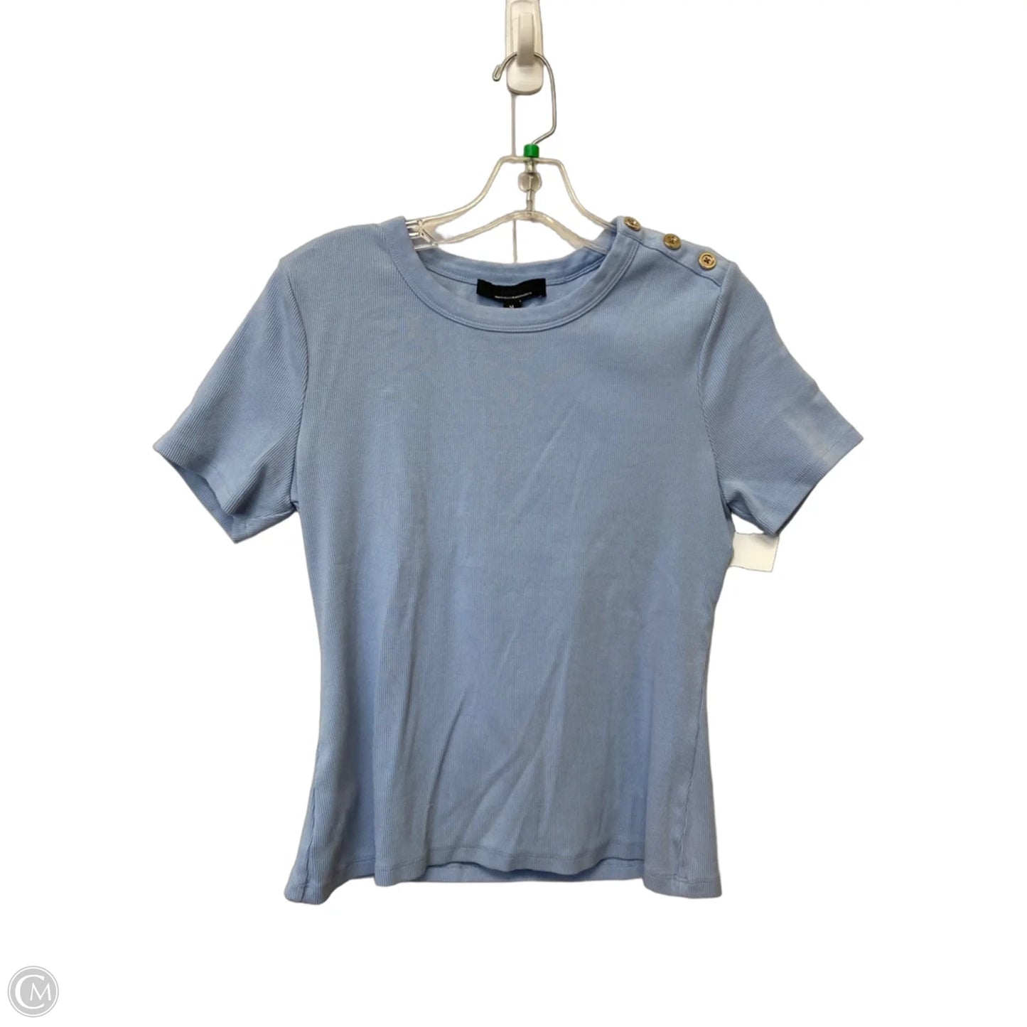 Top Short Sleeve By White House Black Market In Blue, Size: M
