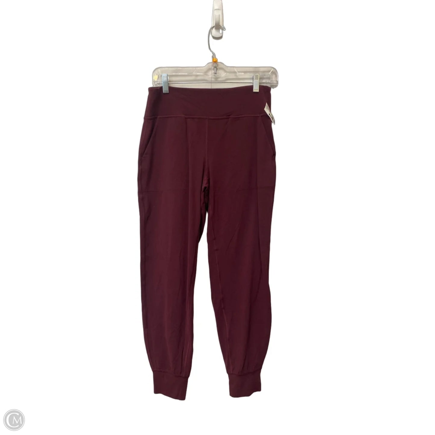 Athletic Pants By Lululemon In Maroon, Size: 8