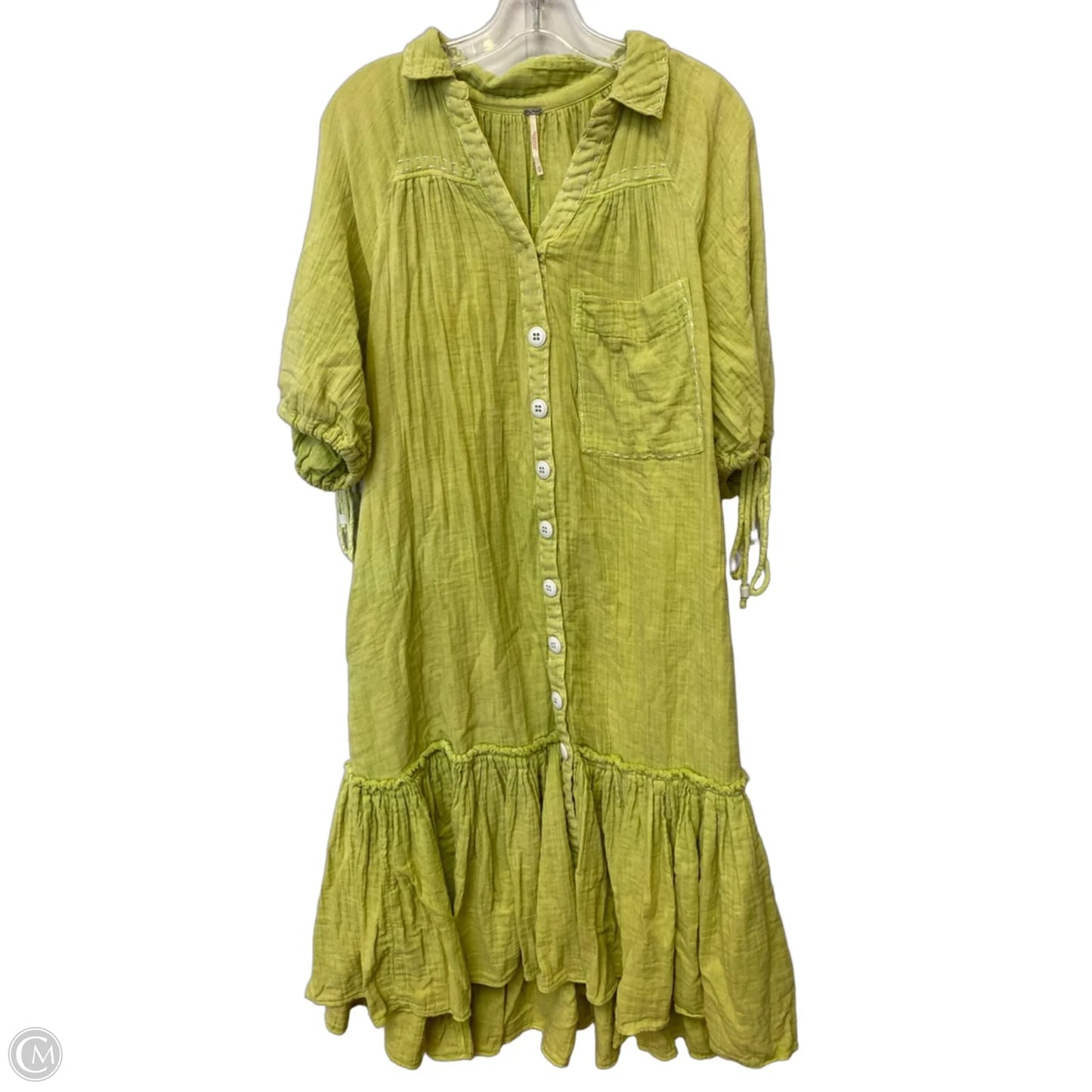 Dress Casual Maxi By Free People In Green, Size: Xs