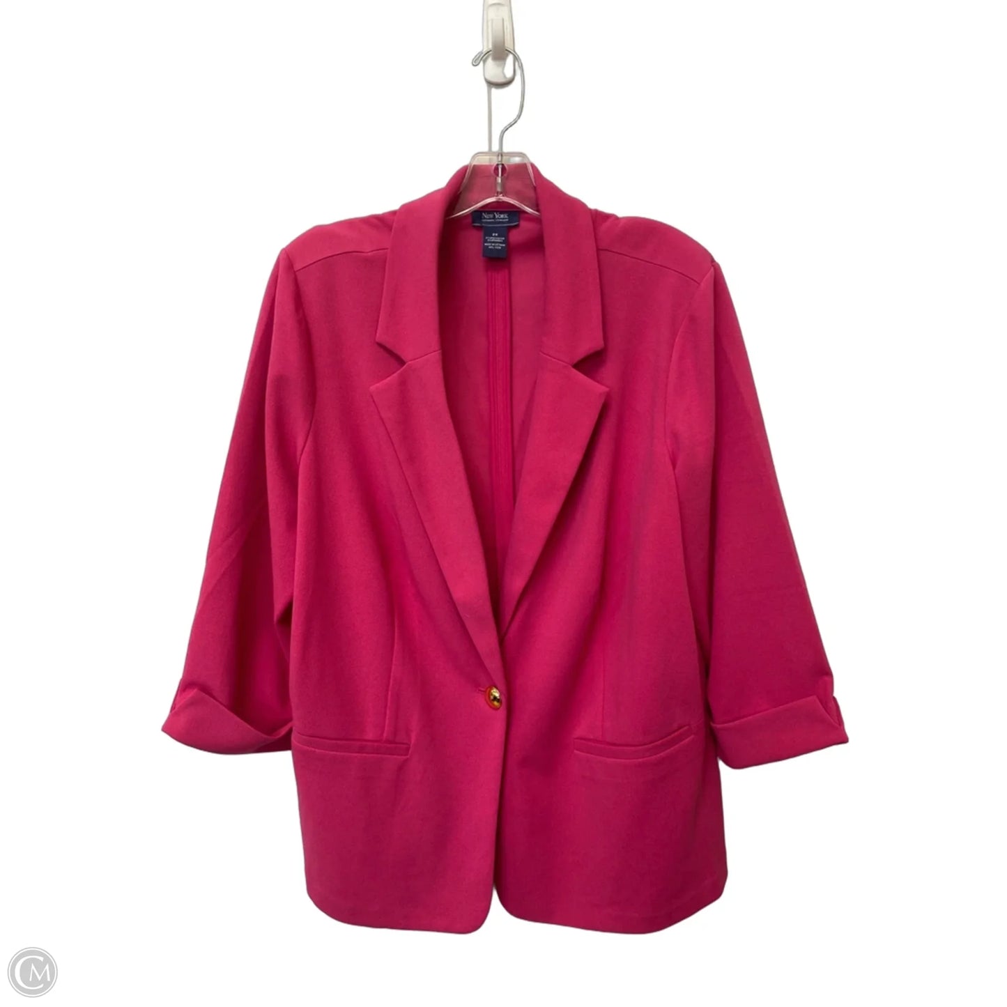 Blazer By Clothes Mentor In Pink, Size: 2x