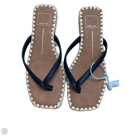 Sandals Flip Flops By Dolce Vita In Black, Size: 7