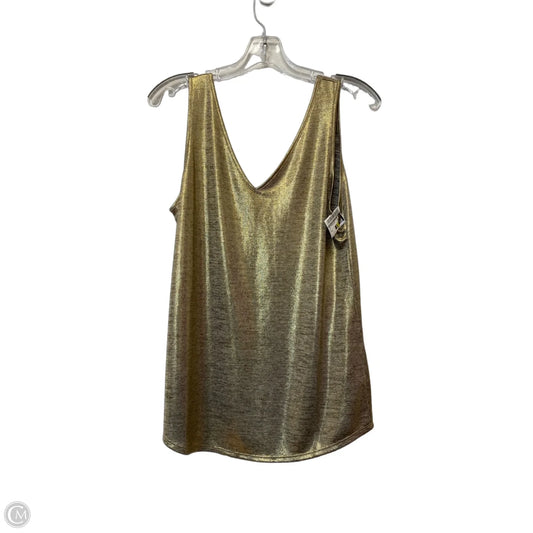 Top Sleeveless By White House Black Market In Gold, Size: M