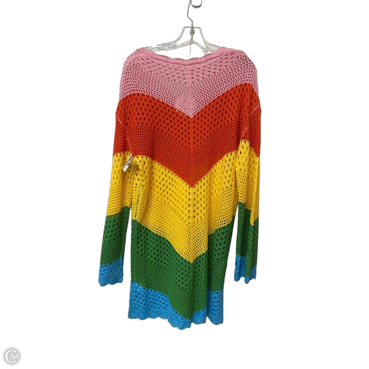Dress Casual Midi By Cmf In Rainbow Print, Size: M