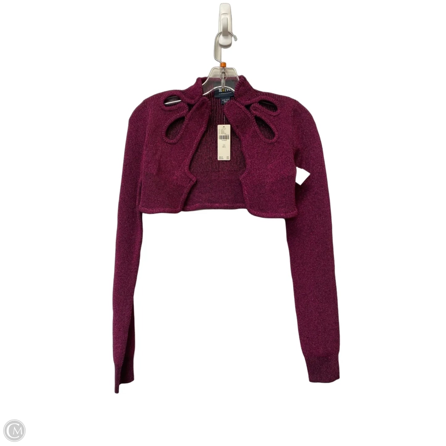 Cardigan By Maeve In Purple, Size: Osfm