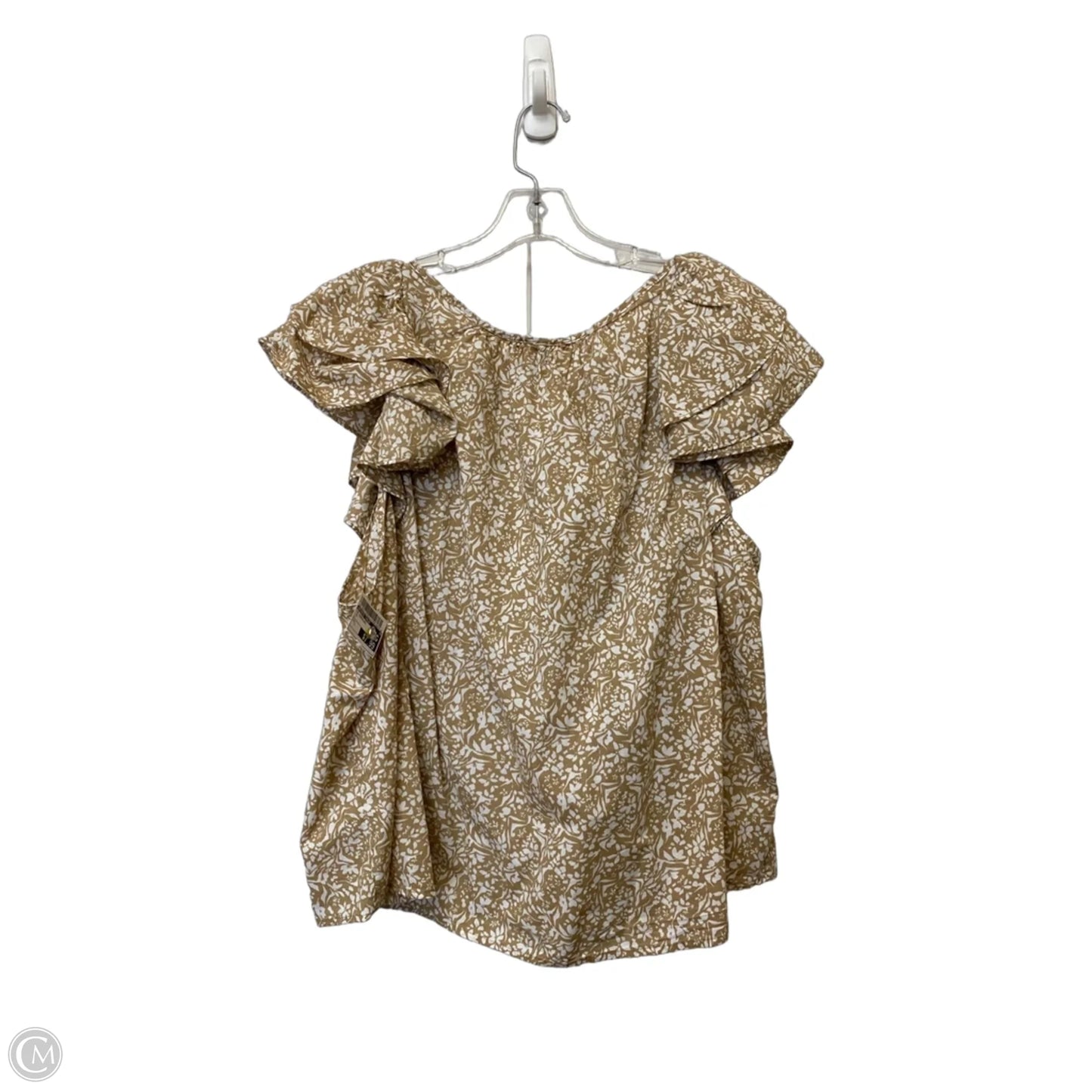 Top Sleeveless By Universal Thread In Tan, Size: L