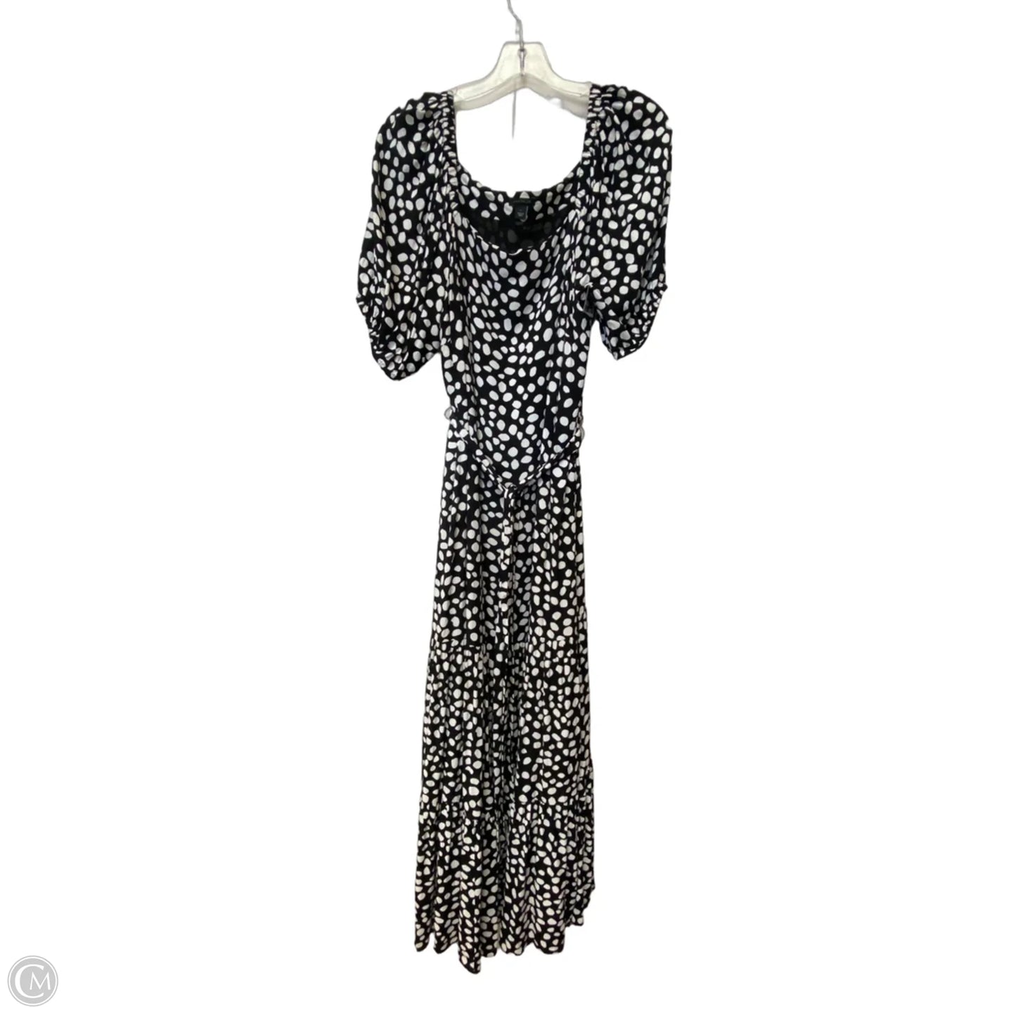Dress Casual Maxi By Ann Taylor In Polkadot Pattern, Size: L