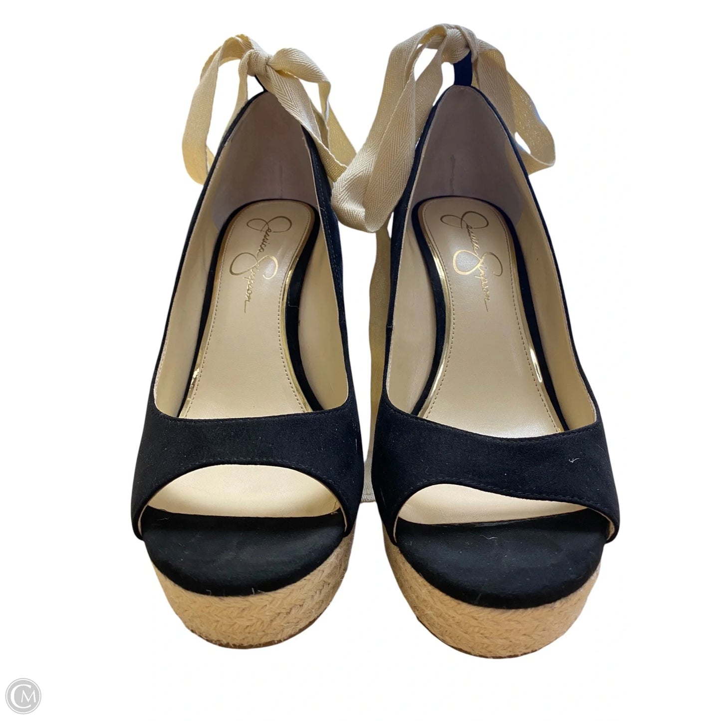 Shoes Heels Wedge By Jessica Simpson In Black, Size: 10