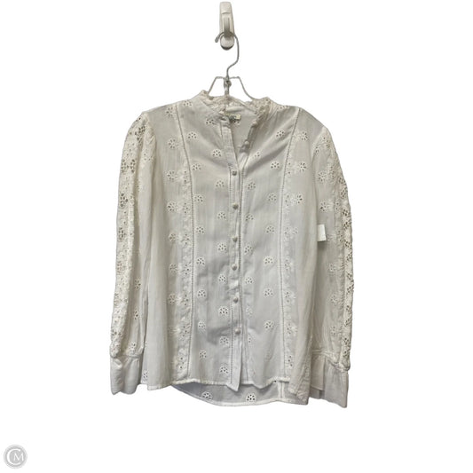 Top Long Sleeve By Sundance In White, Size: Xs