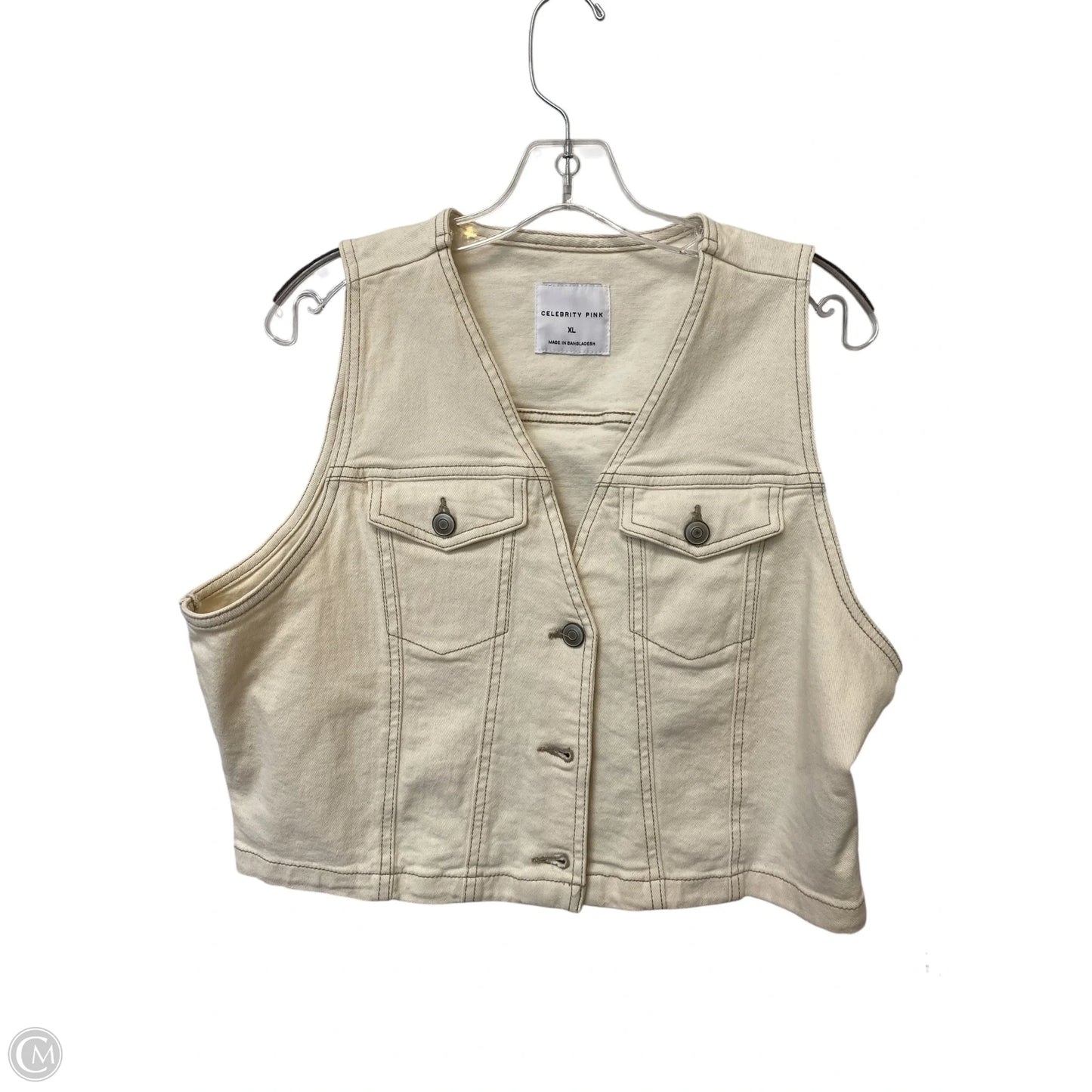 Vest Other By Celebrity Pink In Cream, Size: Xl
