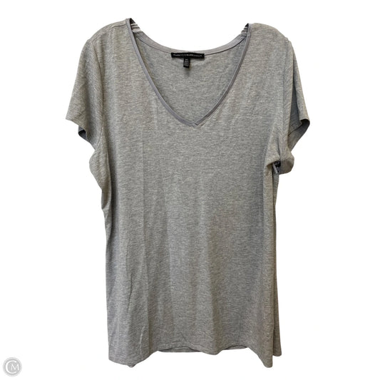Top Short Sleeve Basic By White House Black Market In Grey, Size: Xl