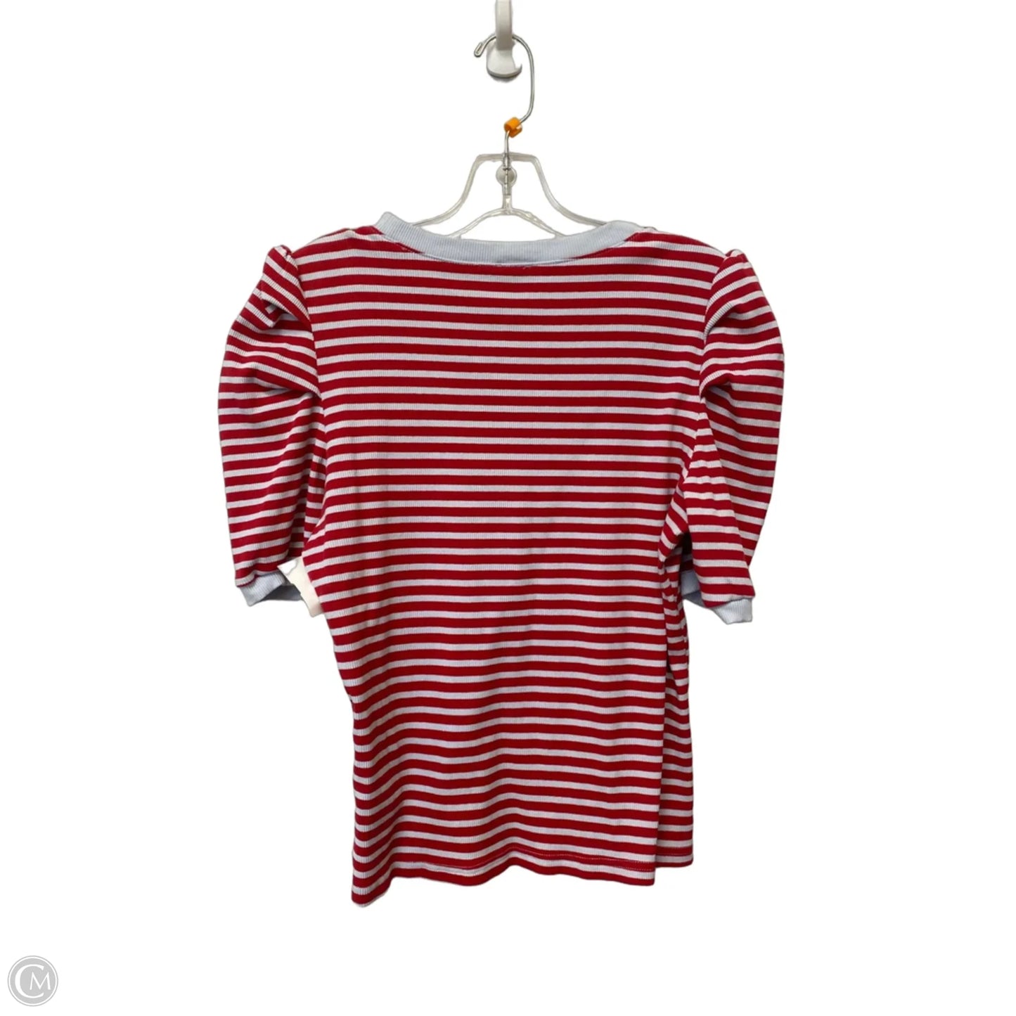 Top Short Sleeve By Maeve In Striped Pattern, Size: L