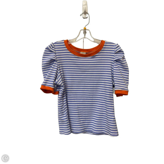Top Short Sleeve By Maeve In Striped Pattern, Size: L