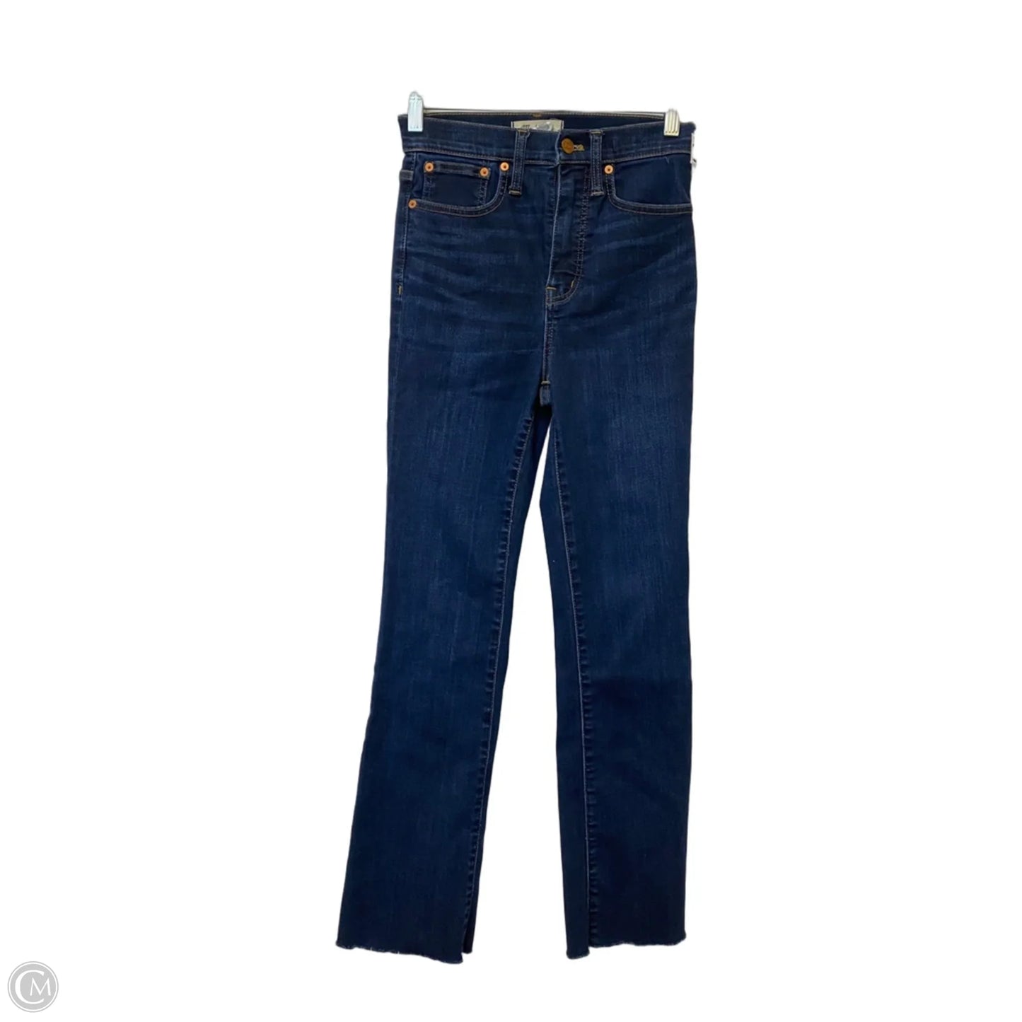 Jeans Straight By Madewell In Blue Denim, Size: 0