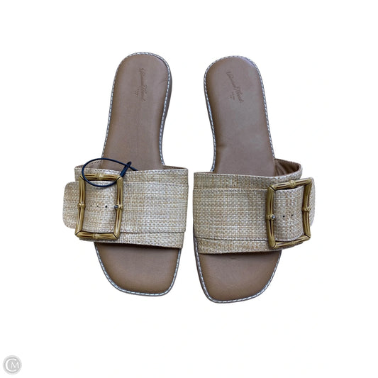 Sandals Flats By Universal Thread In Tan, Size: 8