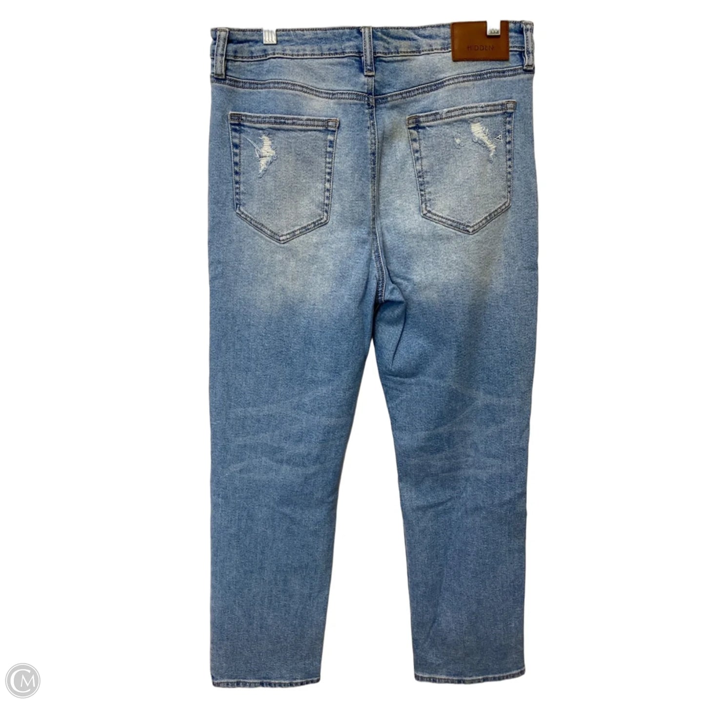 Jeans Straight By Hidden In Blue Denim, Size: 12