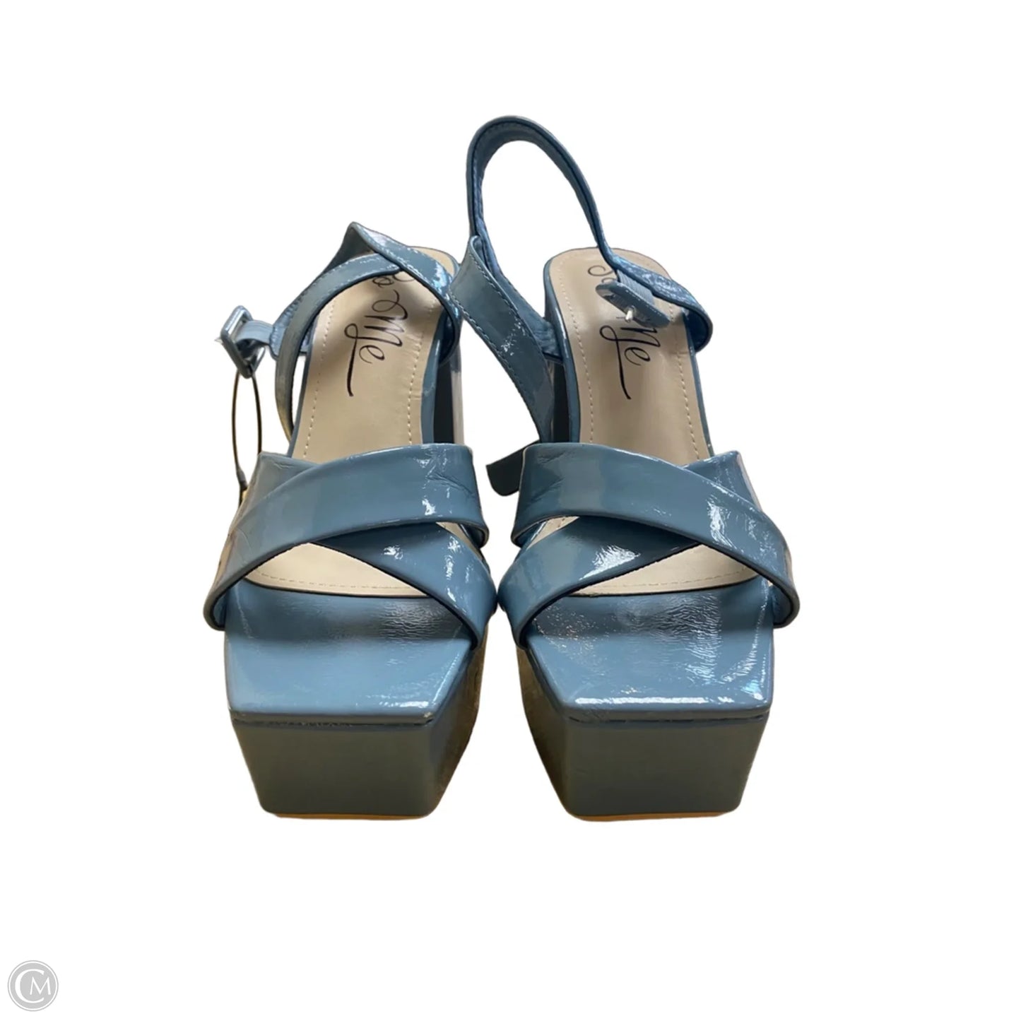 Shoes Heels Block By Clothes Mentor In Blue, Size: 7.5