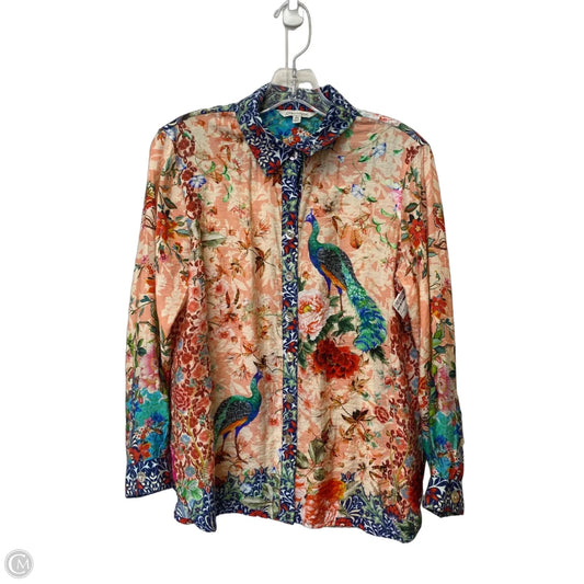 Top Long Sleeve By John Mark In Multi-colored, Size: Sp