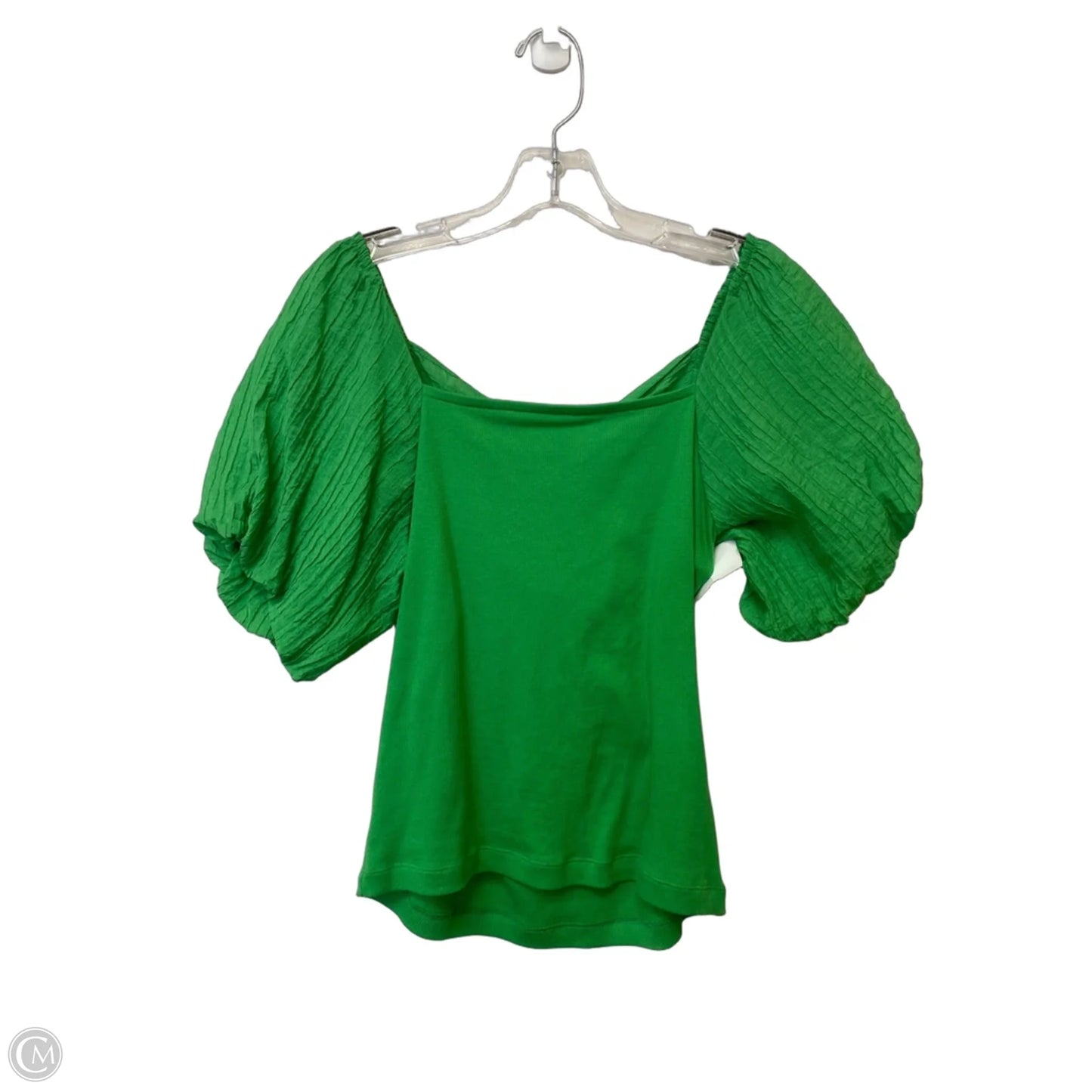 Top Short Sleeve By Loft In Green, Size: M