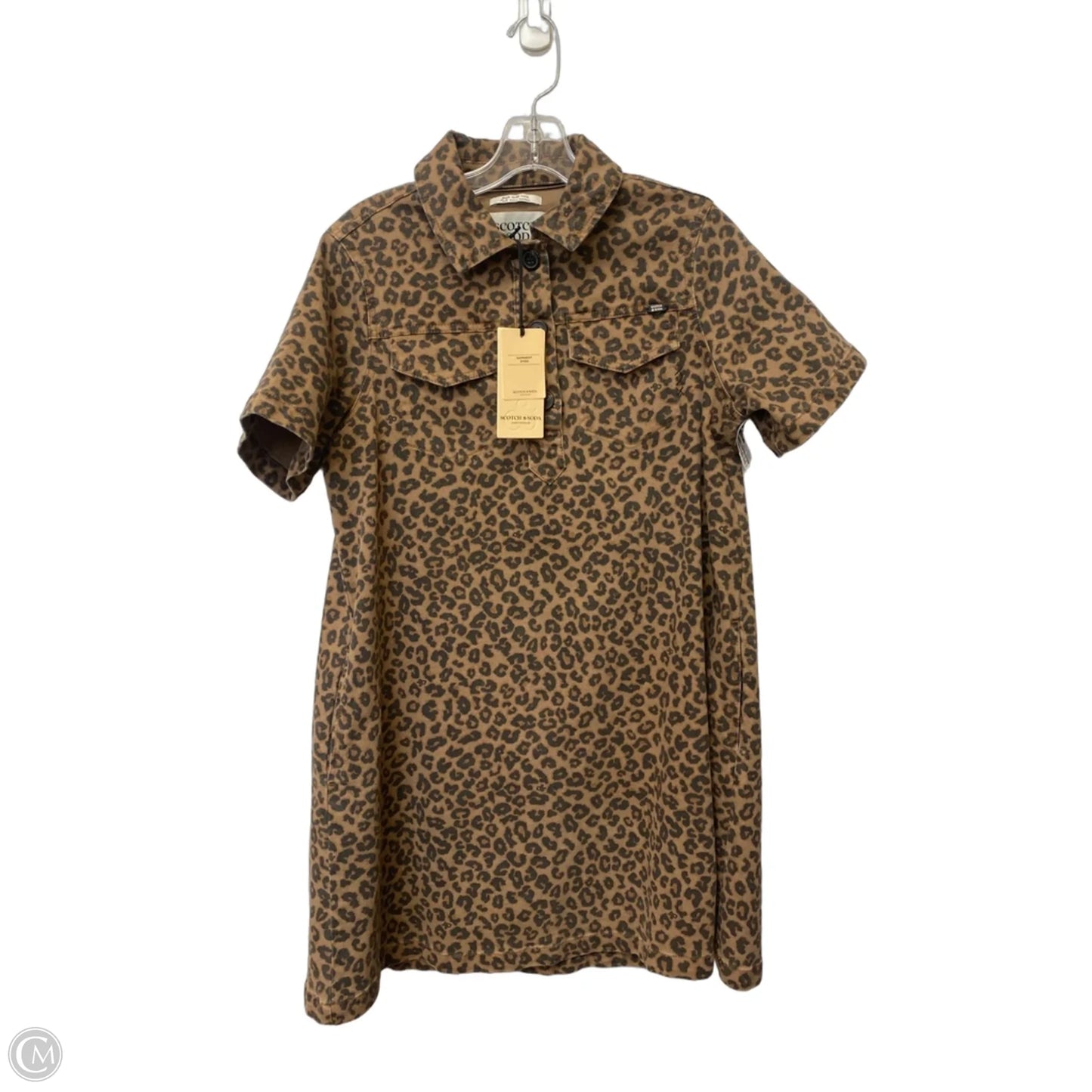 Dress Casual Midi By Scotch & Soda In Animal Print, Size: S