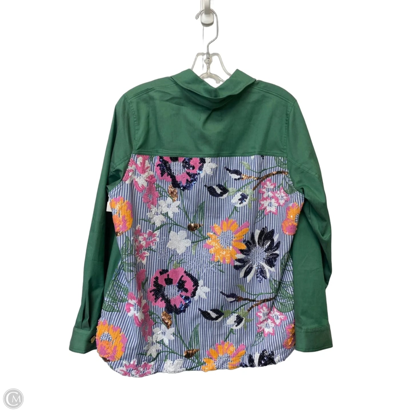 Jacket Other By Clothes Mentor In Green, Size: L
